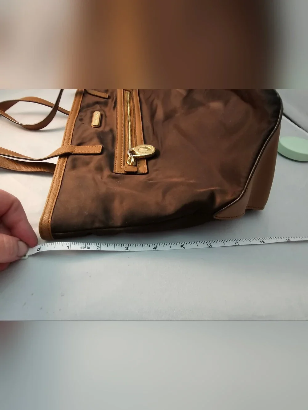 Michael Kors Kempton Brown and Tan Tote Bag
